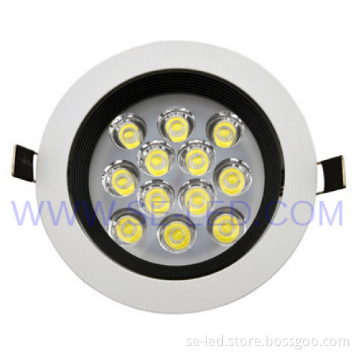 Cool White Energy Saving 12W White Recessed led ceiling light